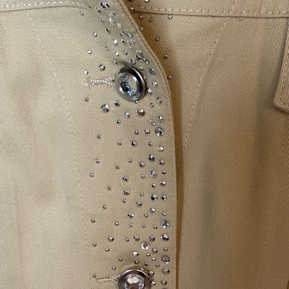 QUACKER FACTORY TAN  RHINESTONE SLEEVELESS VEST NWT 1X - Picture 2 of 8